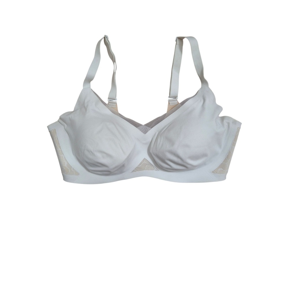 Honeylove Silhouette Bra Wireless Lace Sand White 36B 36C Medium BRBR00017V3